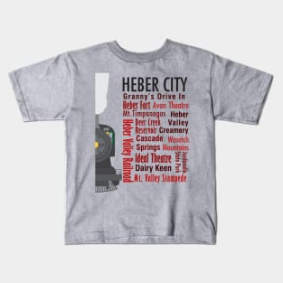 Sights of Heber City, Utah Kids T-Shirt